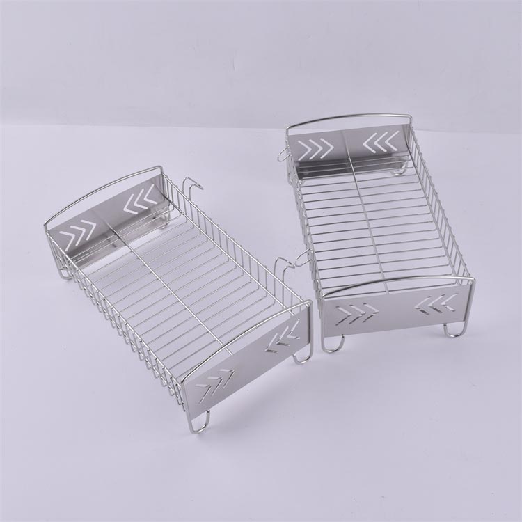 304不銹鋼餐具瀝淋水收納架 餐具消毒籃_http://www.90wz.cc_不銹鋼編織網類_第5張